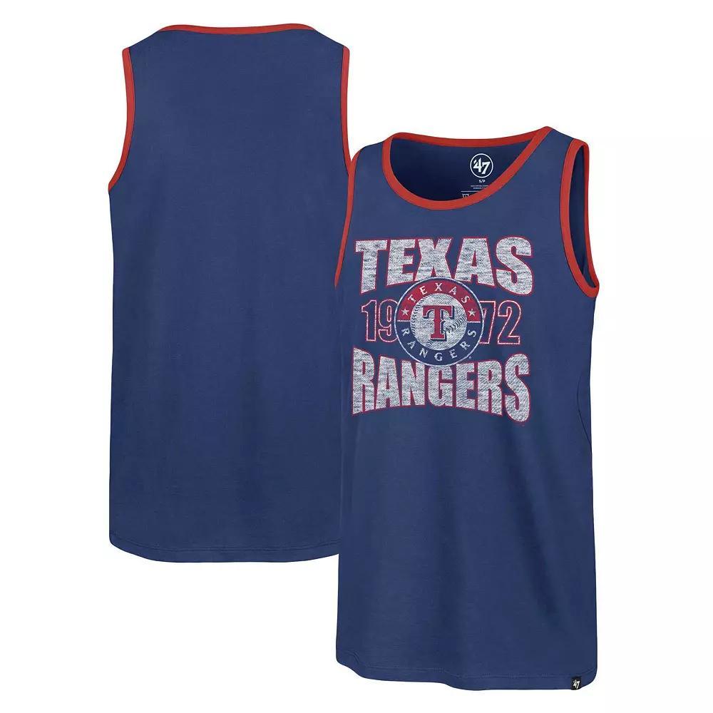 Men's '47 Royal Texas Rangers Upload Franklin Tank Top,  Product Image
