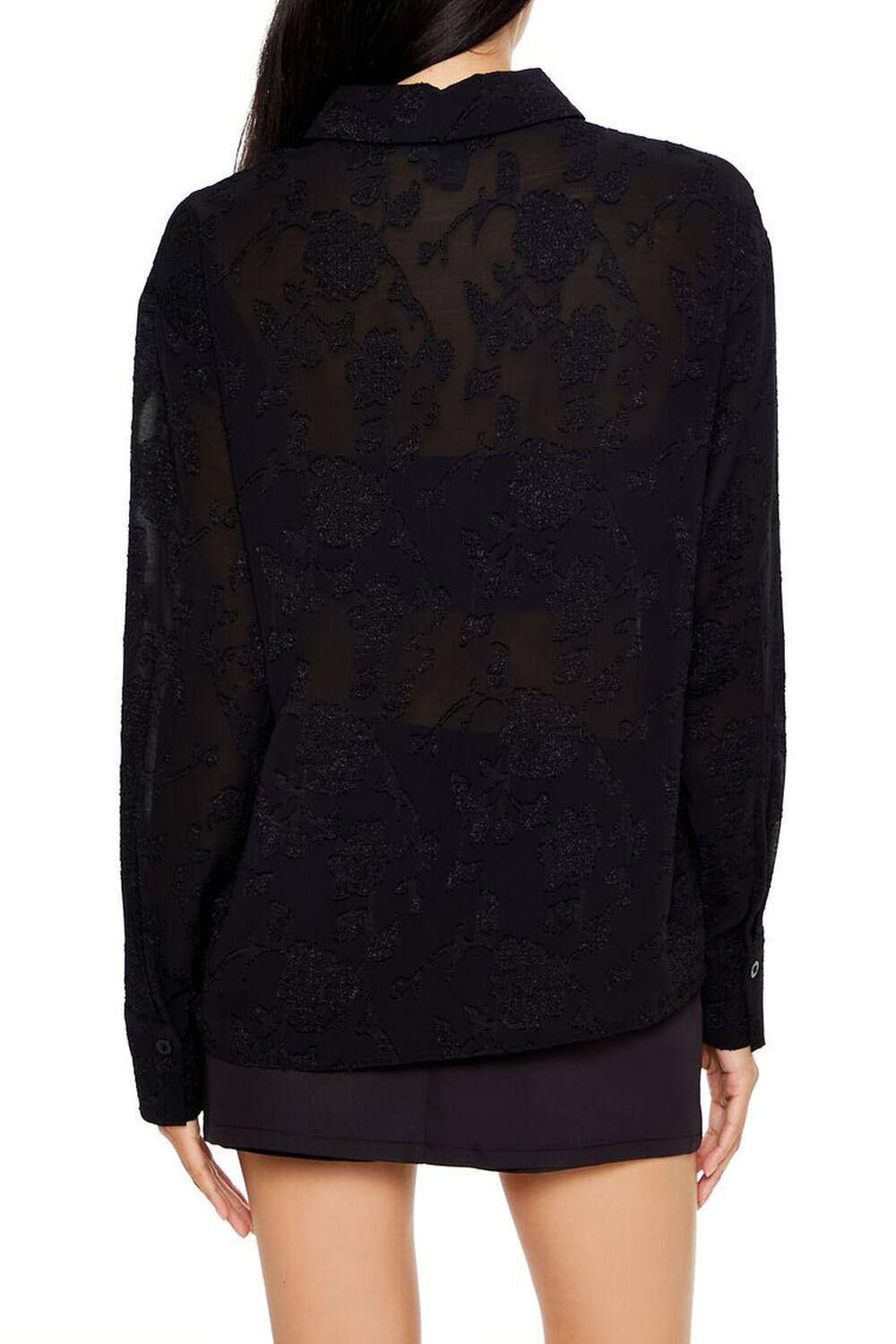 Lace-Trim Long-Sleeve Shirt | Forever 21 Product Image