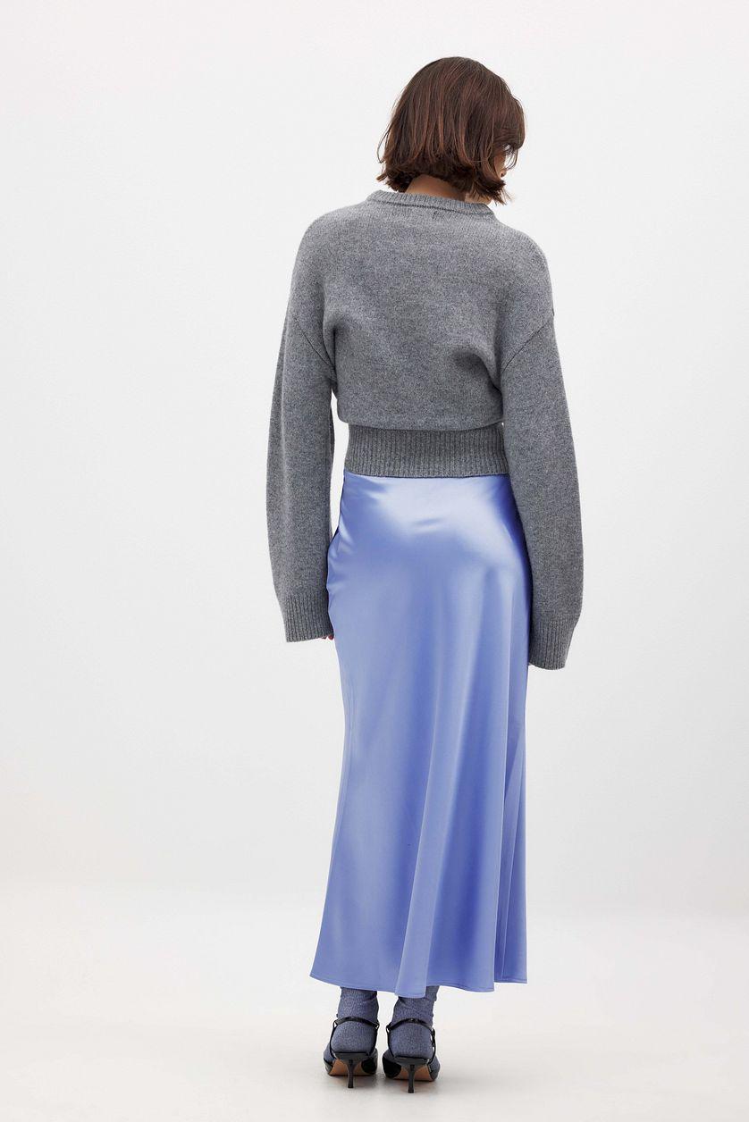 Satin Midi Skirt Product Image