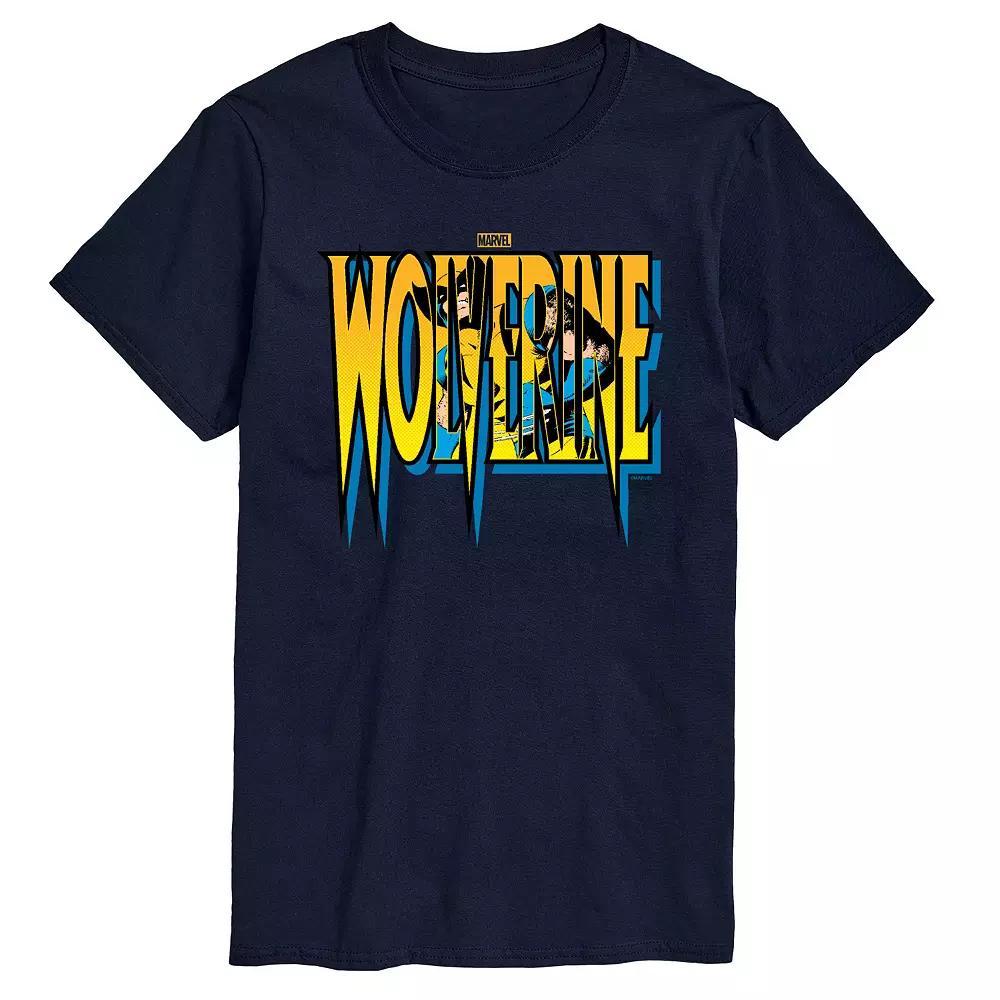 Big & Tall Marvel Wolverine Logo Graphic Tee, Men's,  Product Image