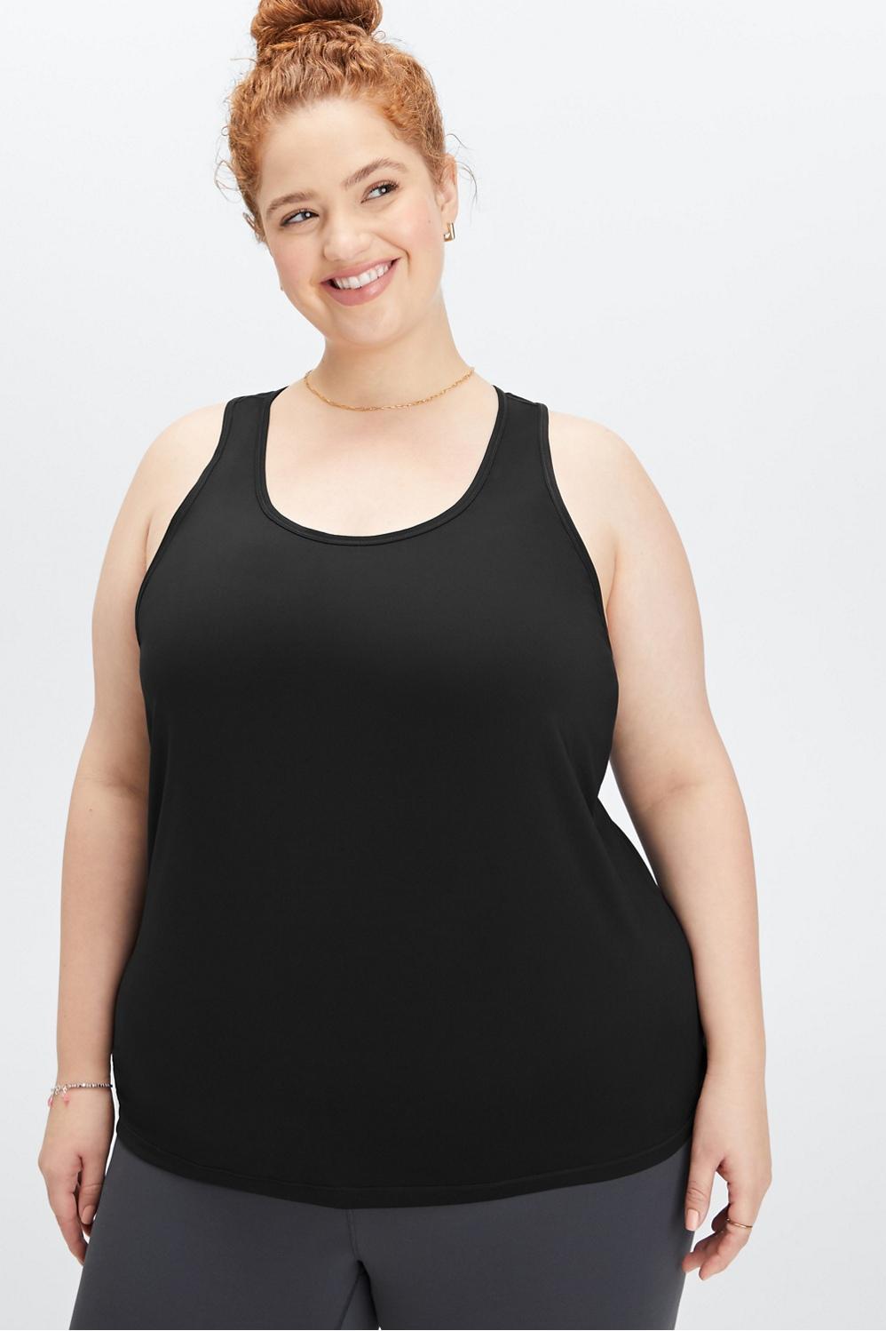 Fabletics Phoenix Lite Racerback Tank Womens black Size XL Product Image