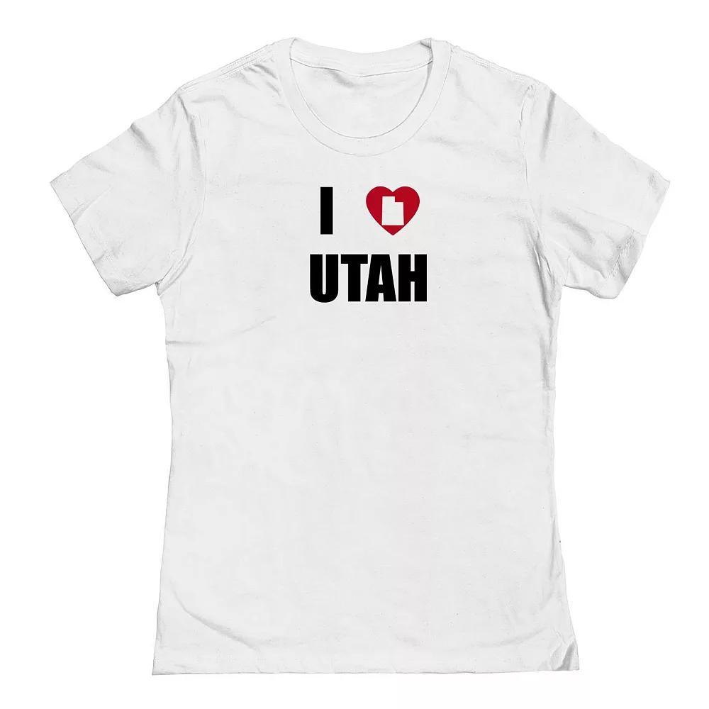 Junior's I Heart Utah Graphic Tee, Women's,  Product Image