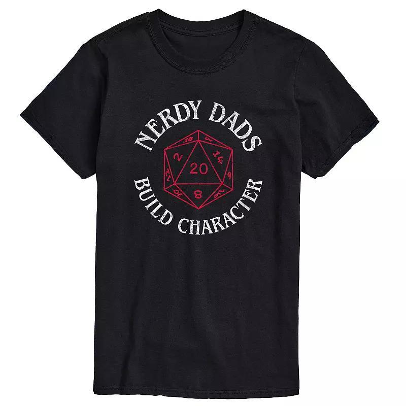 Big & Tall "Nerdy Dads Build Character" D20 Graphic Tee, Men's,  Product Image