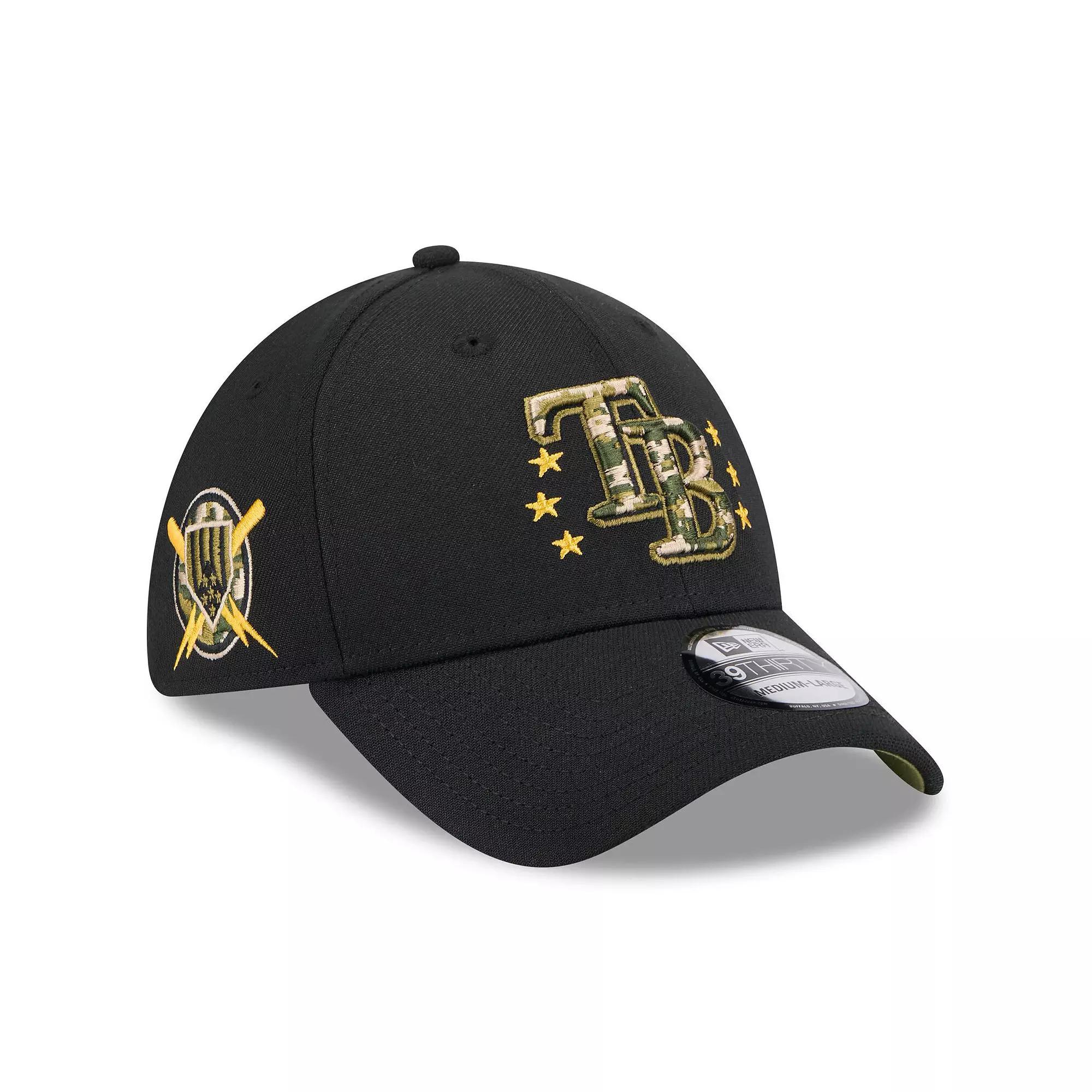 Men's New Era Black Tampa Bay Rays 2024 Armed Forces Day 39THIRTY Flex Hat,  Product Image