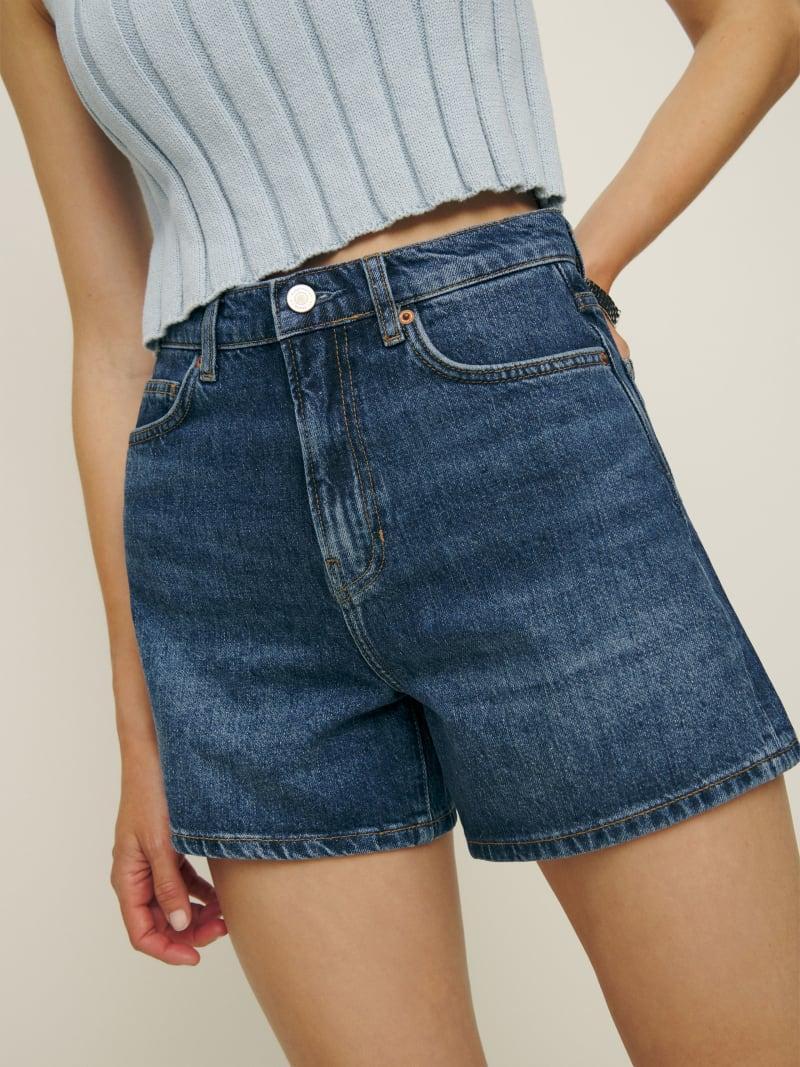 Wilder High Rise Relaxed Jean Shorts Product Image