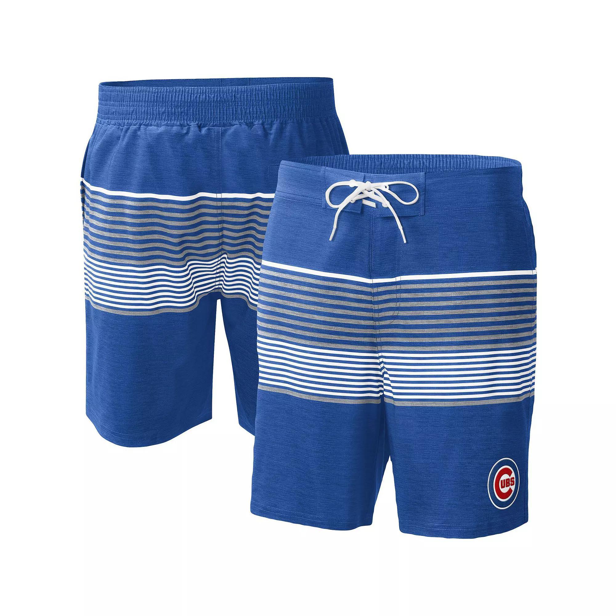 Men's G-III Sports by Carl Banks Royal Chicago Cubs Coastline Volley Swim Shorts,  Product Image