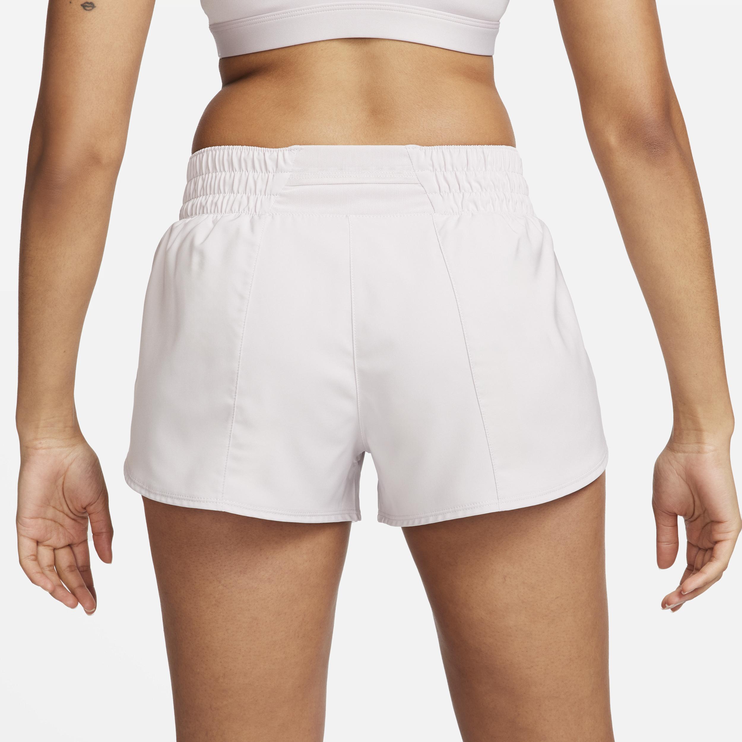 Nike Womens One Dri-FIT Mid-Rise 3 Brief-Lined Shorts Product Image