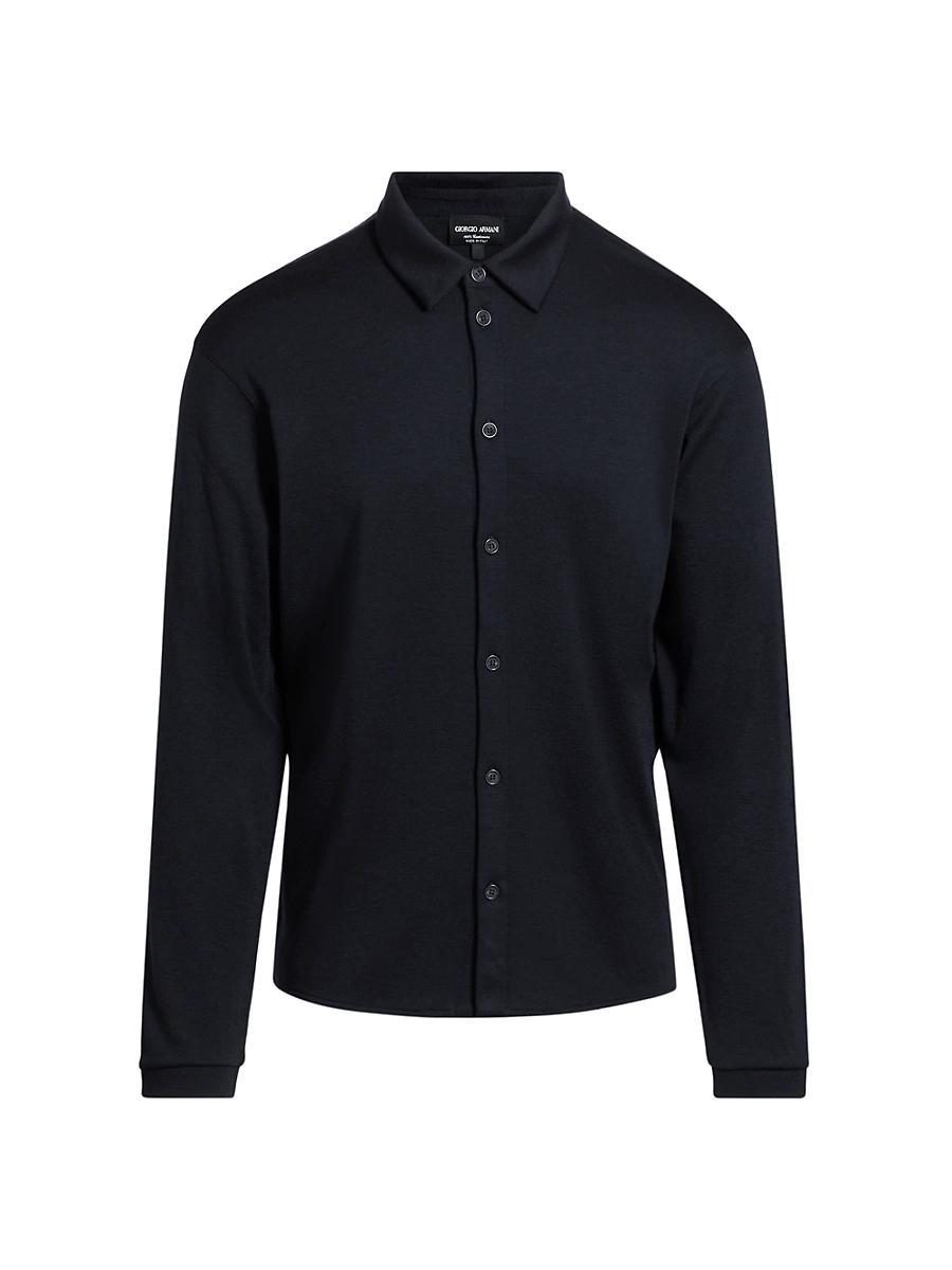 Mens Button-Front Cashmere Shirt Product Image