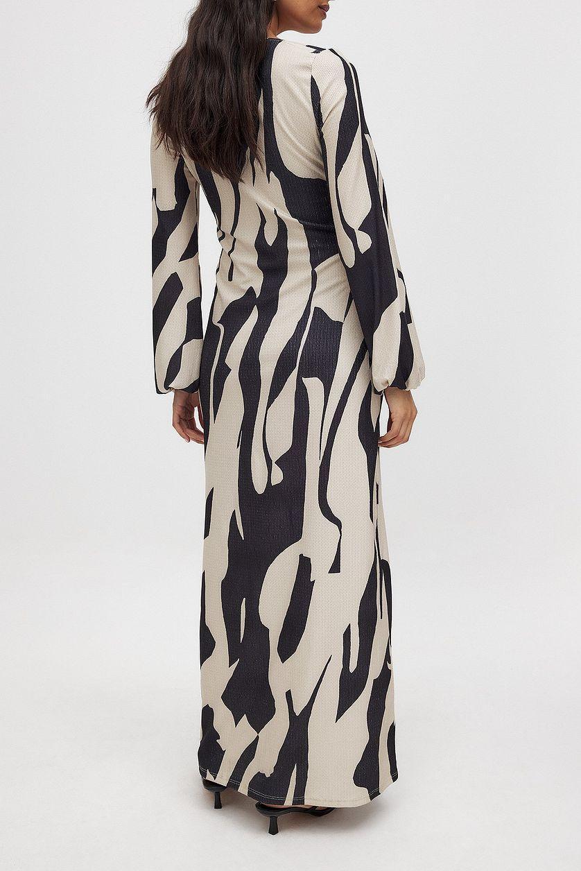 Jersey Balloon Sleeve Midi Dress Product Image