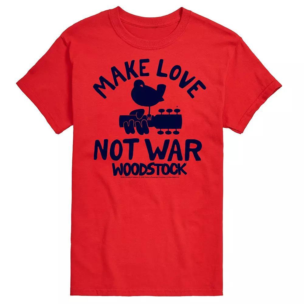 Men's Woodstock Make Love Not War Graphic Tee,  Product Image