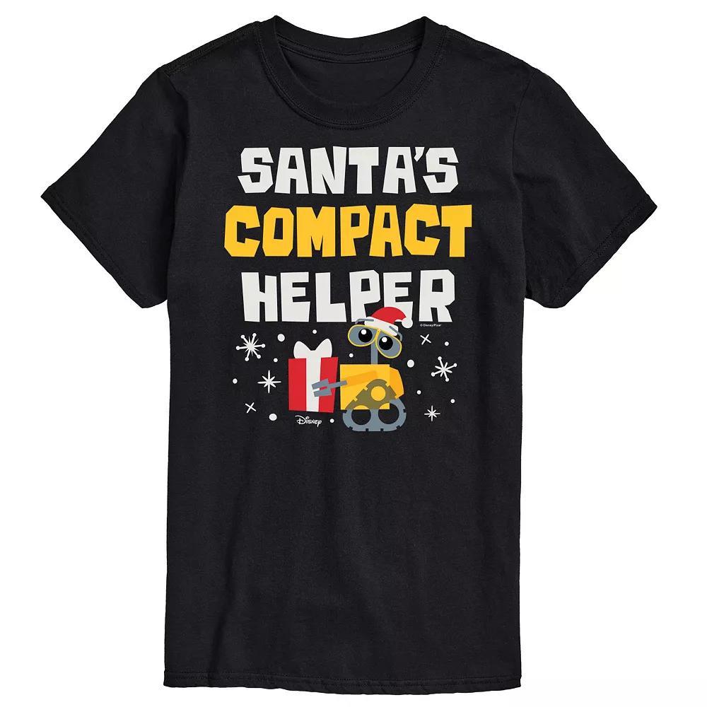 Disney / Pixar's WALL-E Men's Santa's Compact Helper Graphic Tee,  Product Image