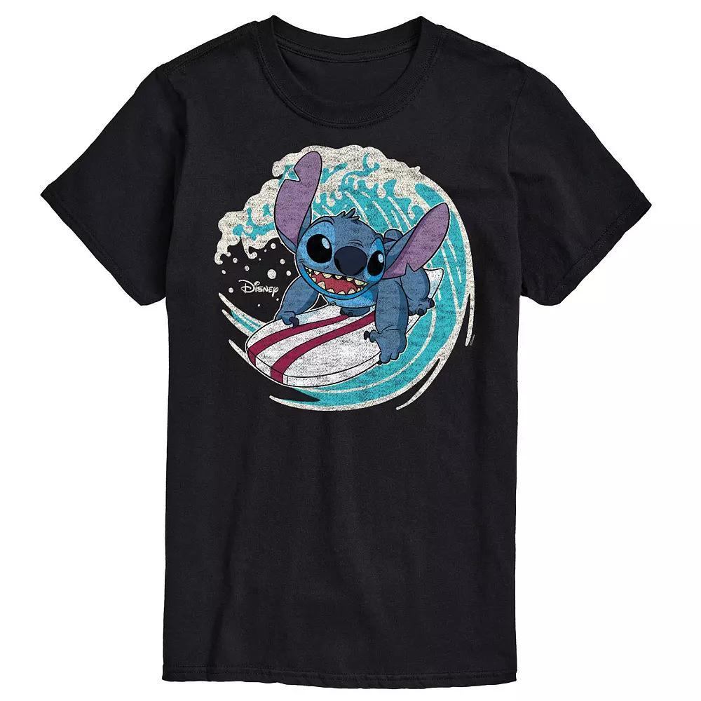 Disney's Lilo & Stitch Big & Tall Stitch Surf Graphic Tee, Men's, Size: Large Tall, Blue Product Image