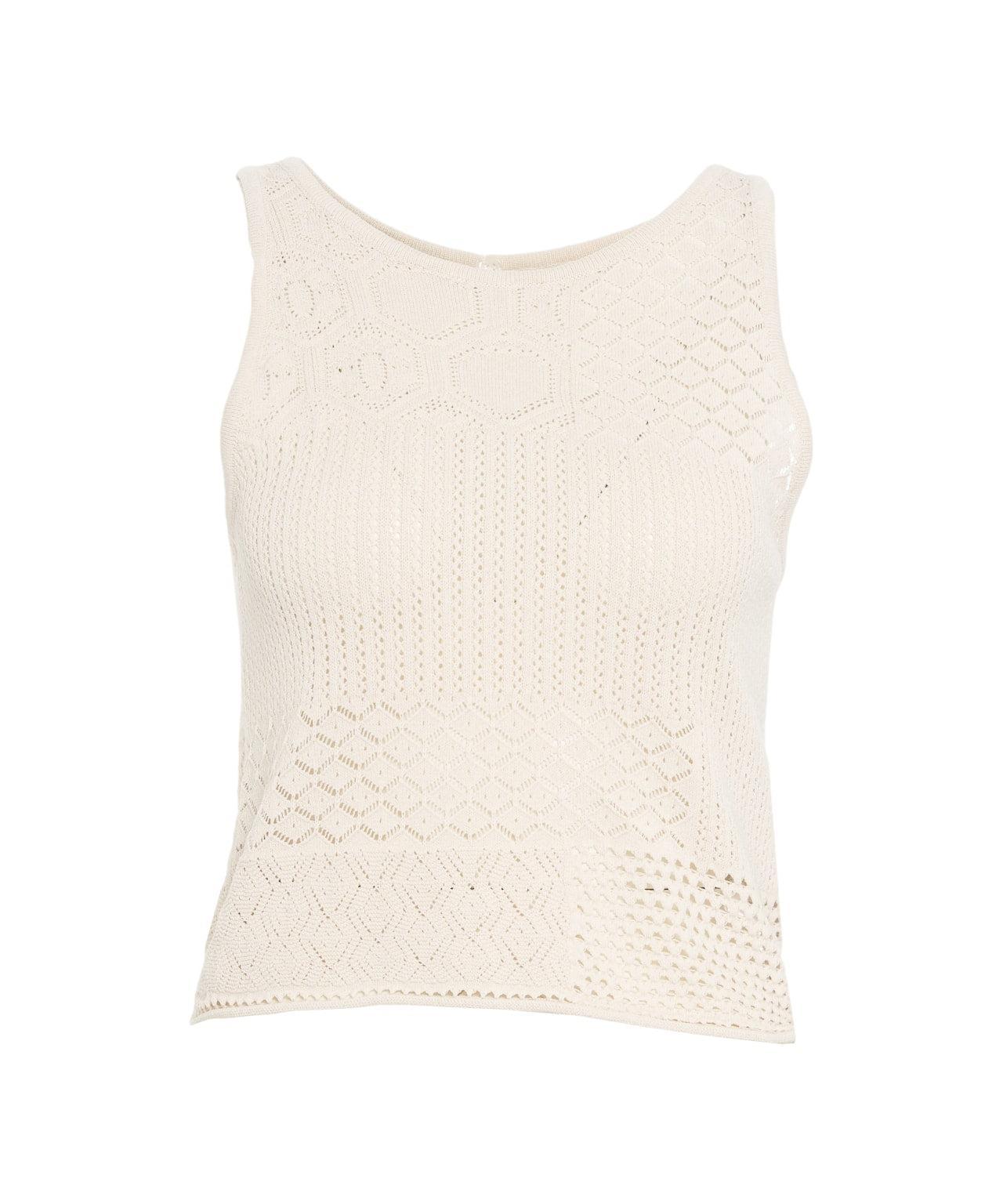 Lace crochet tank top Product Image