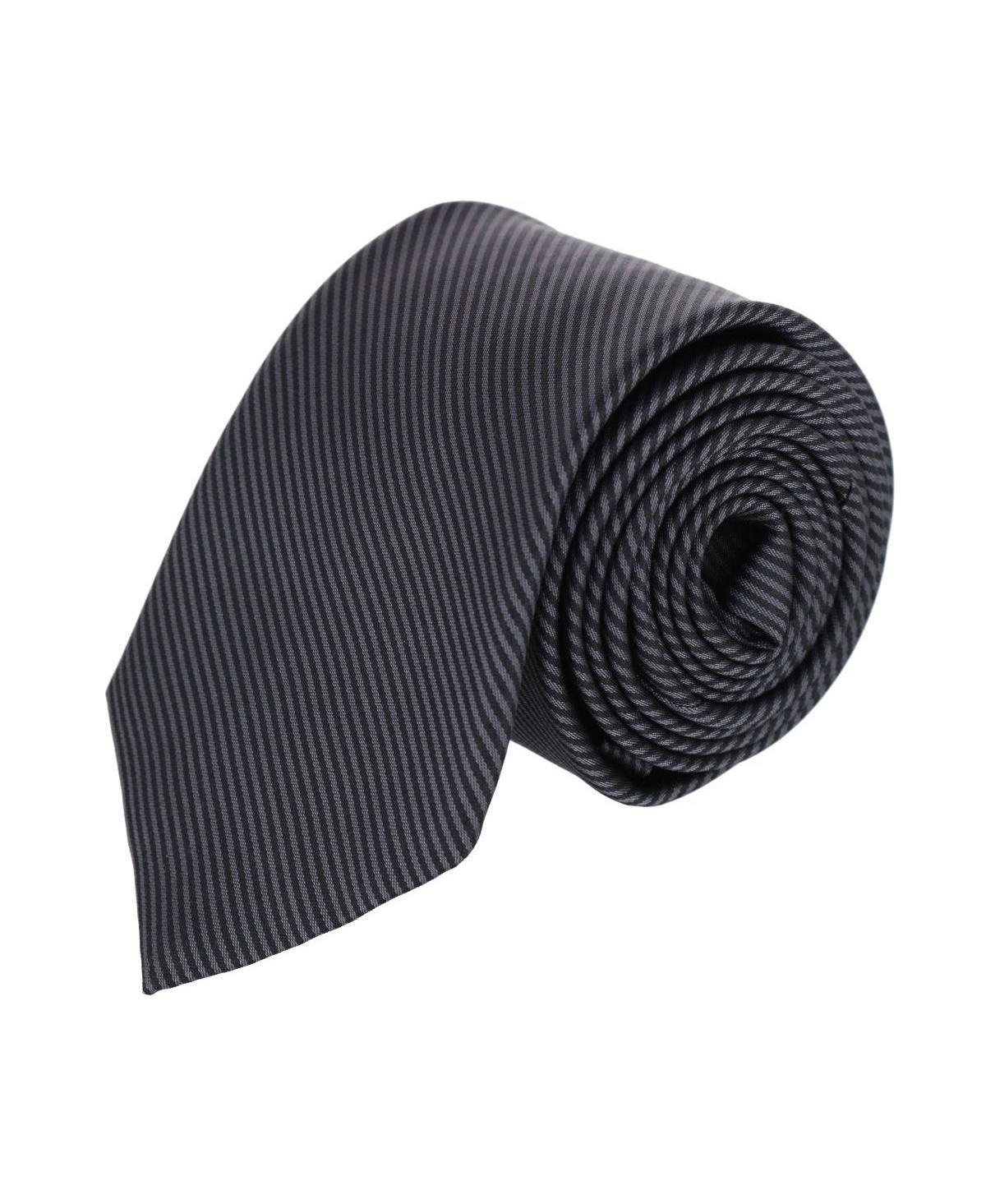 Mens Leyton Tonal Stripe Silk Necktie Product Image