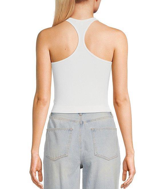 C&V Chelsea & Violet Knit Racerback Halter Tank Top Product Image