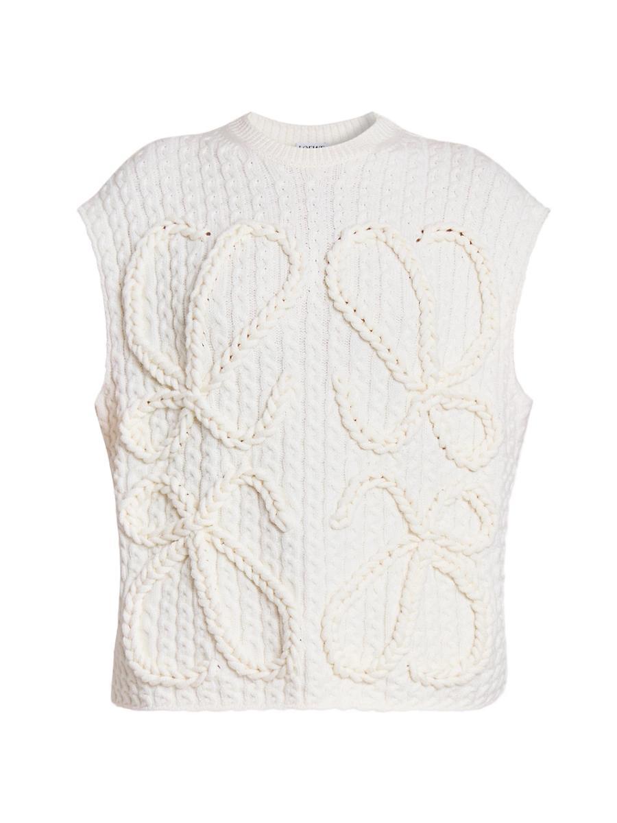 Womens Anagram Knit Vest Product Image