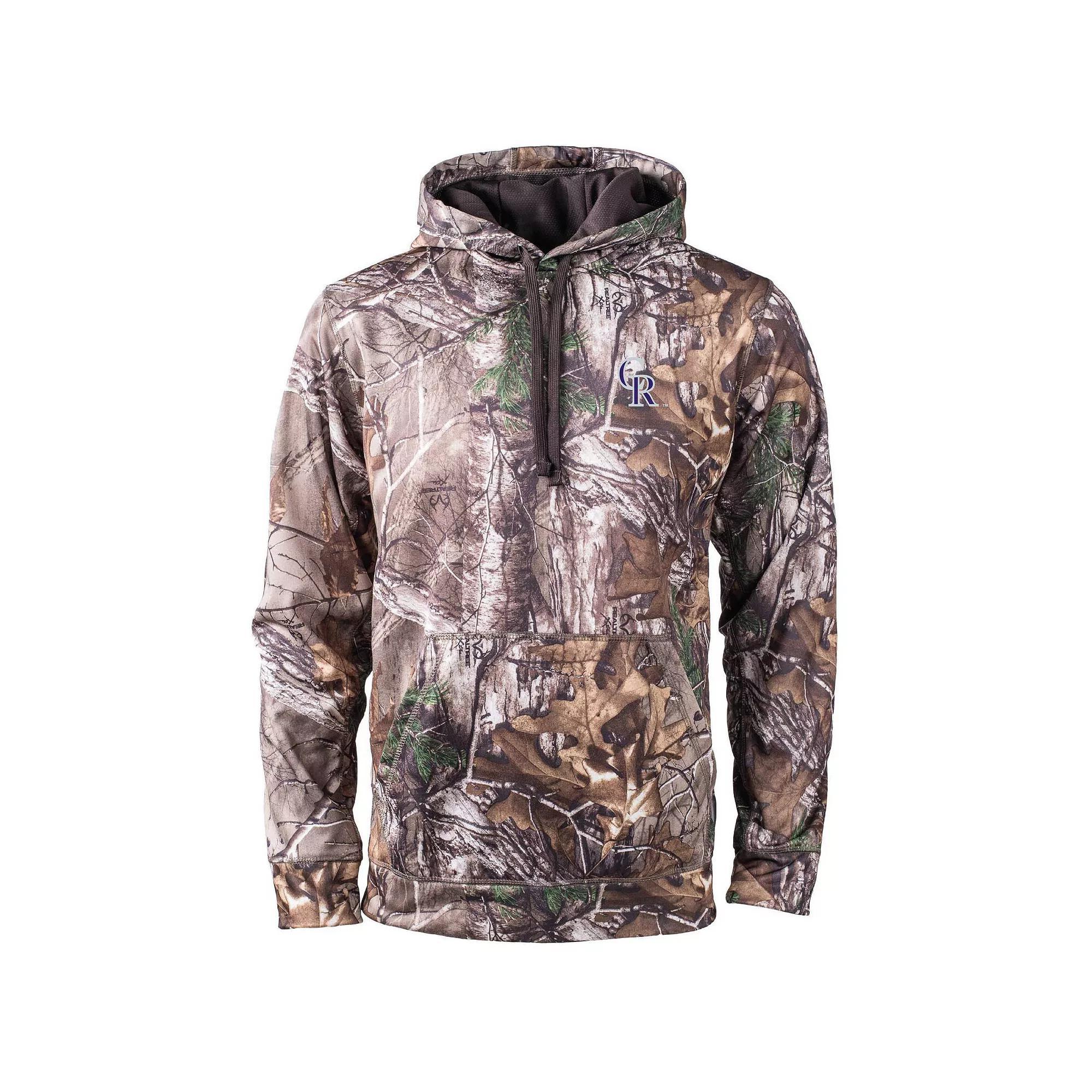 Men's Dunbrooke Camo Colorado Rockies Champion Realtree Pullover Hoodie, Size: 2XL, Green Product Image
