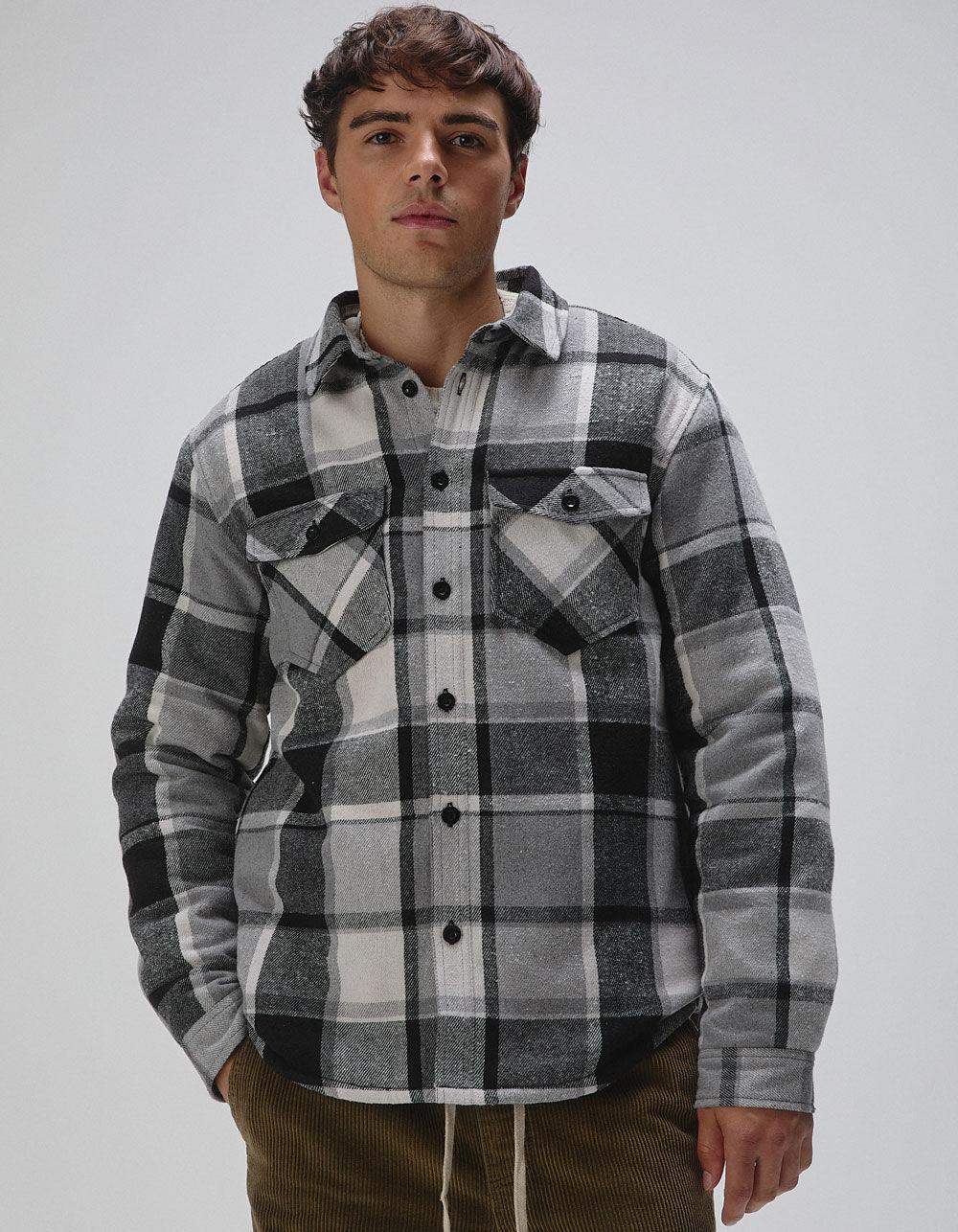 RSQ Mens Plaid Sherpa Jacket Product Image