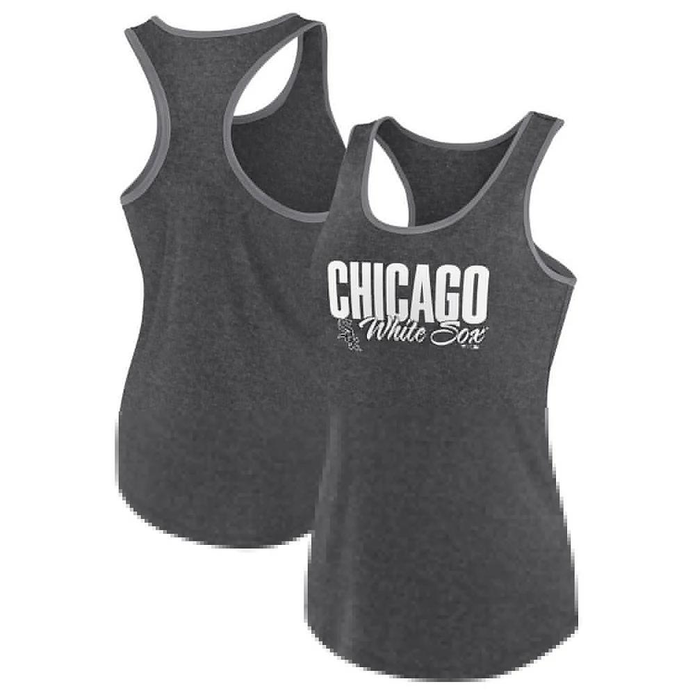 Women's Profile Black Chicago White Sox Plus Size Racerback Tank Top, Size: 4XL Product Image