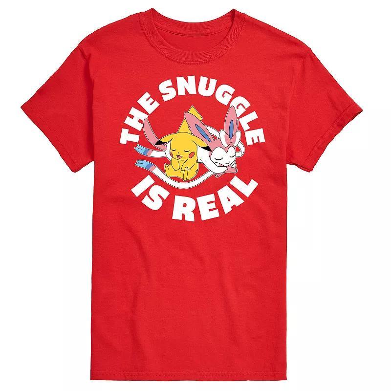 Mens Pokemon The Snuggle Is Real Pikachu Tee Product Image