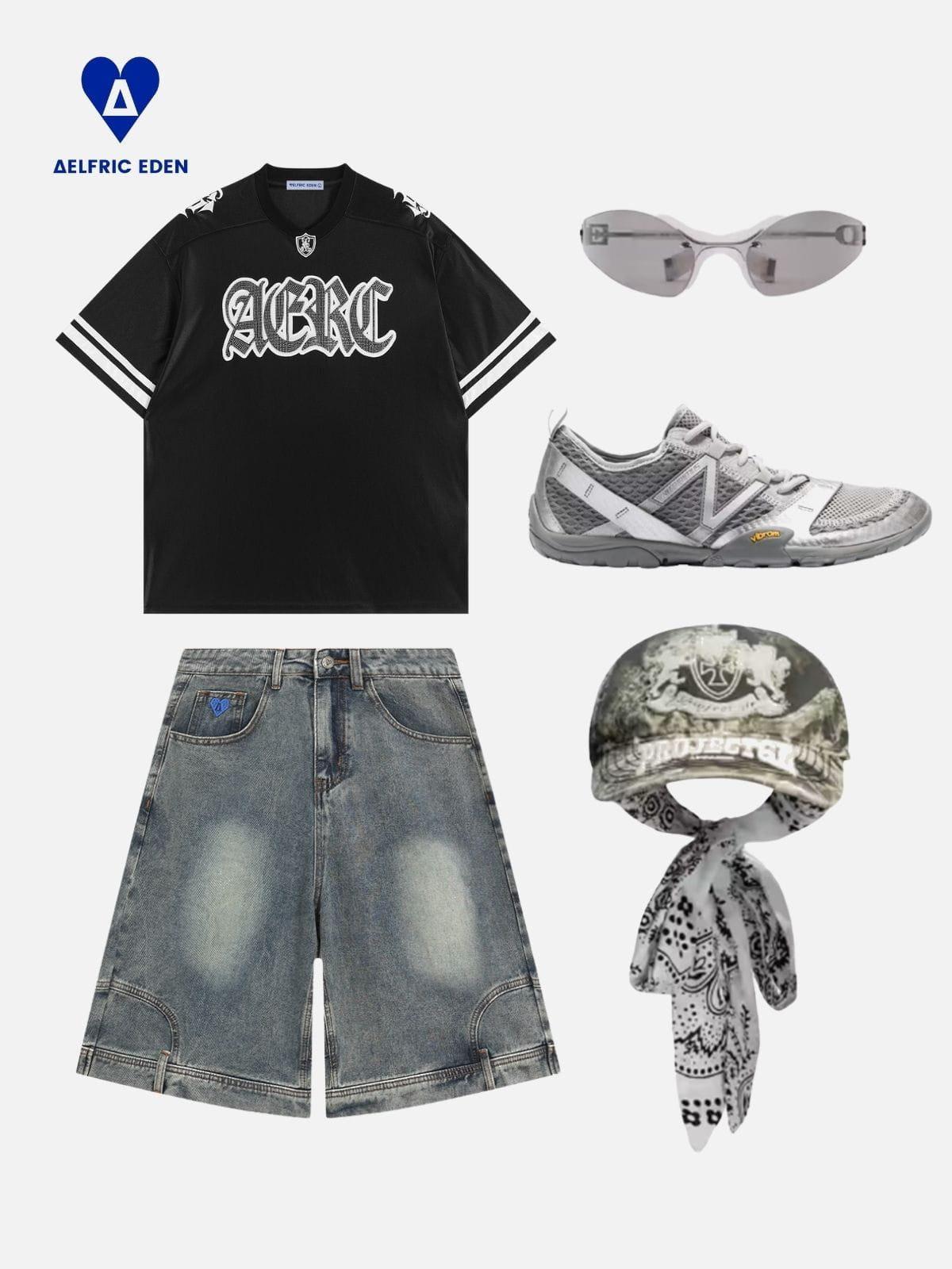 Aelfric Eden Hotfix Rhinestone Football Jersey Product Image