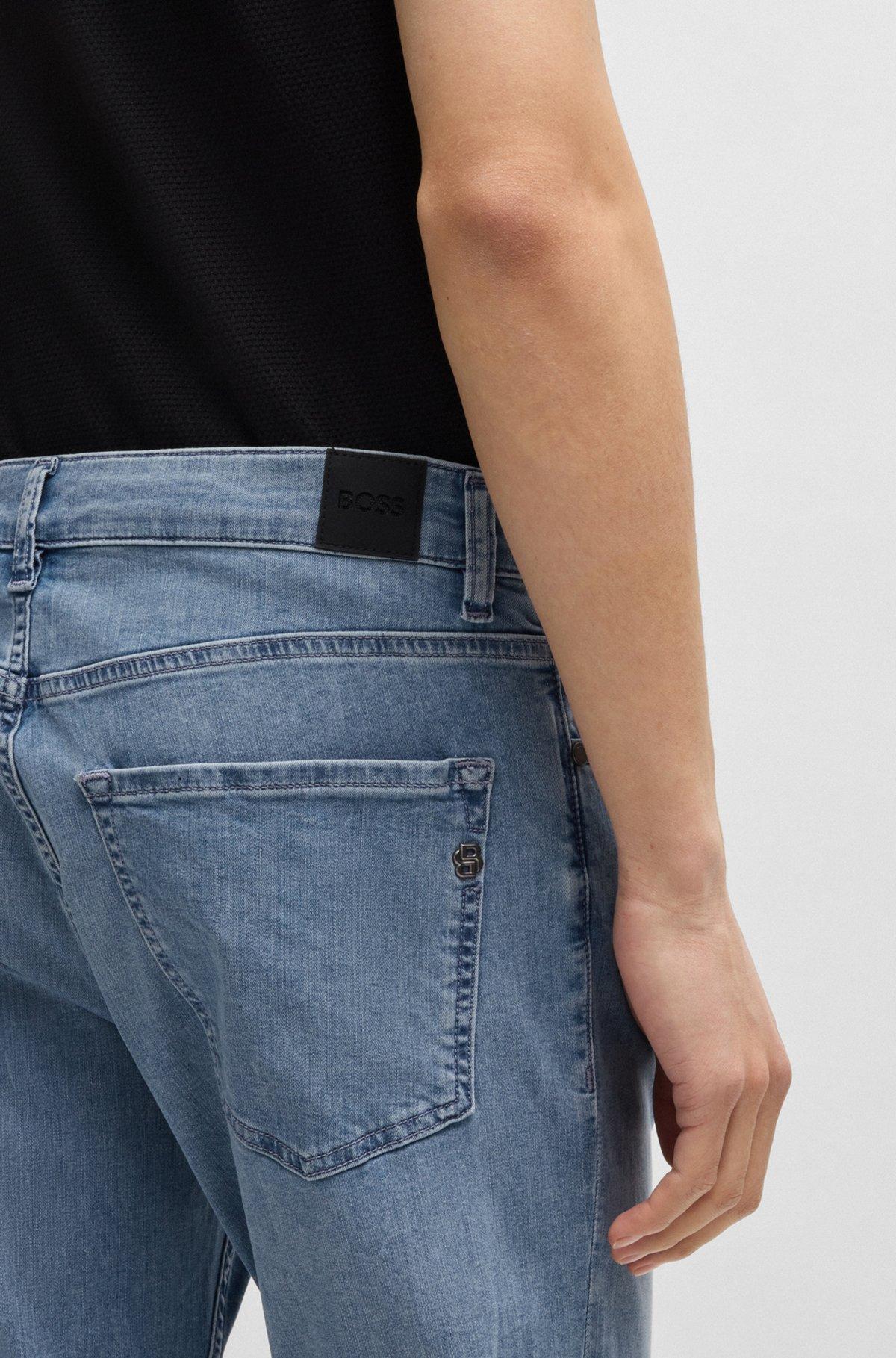 Maine regular-fit jeans in blue stretch denim Product Image