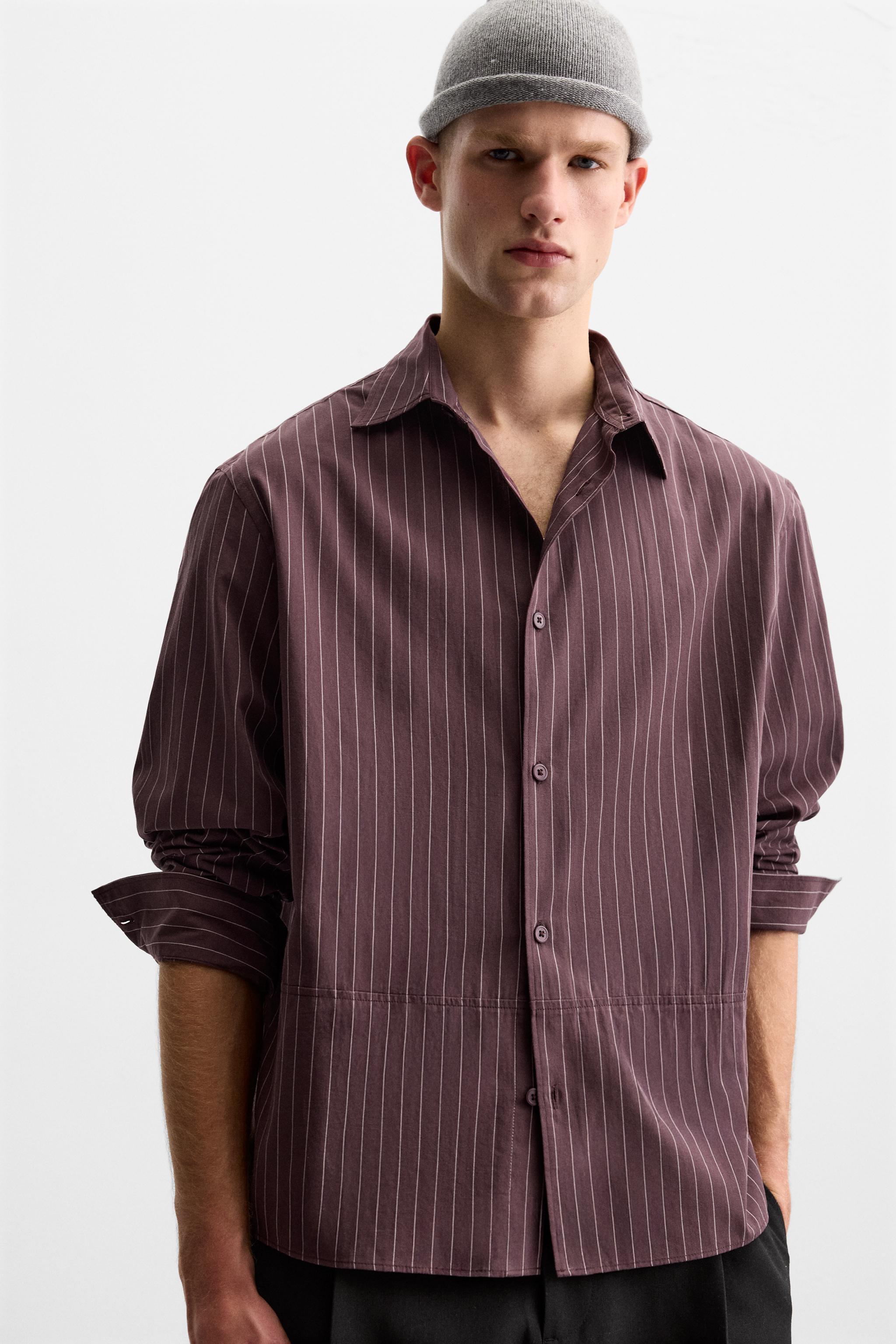 STRIPED COTTON SHIRT Product Image