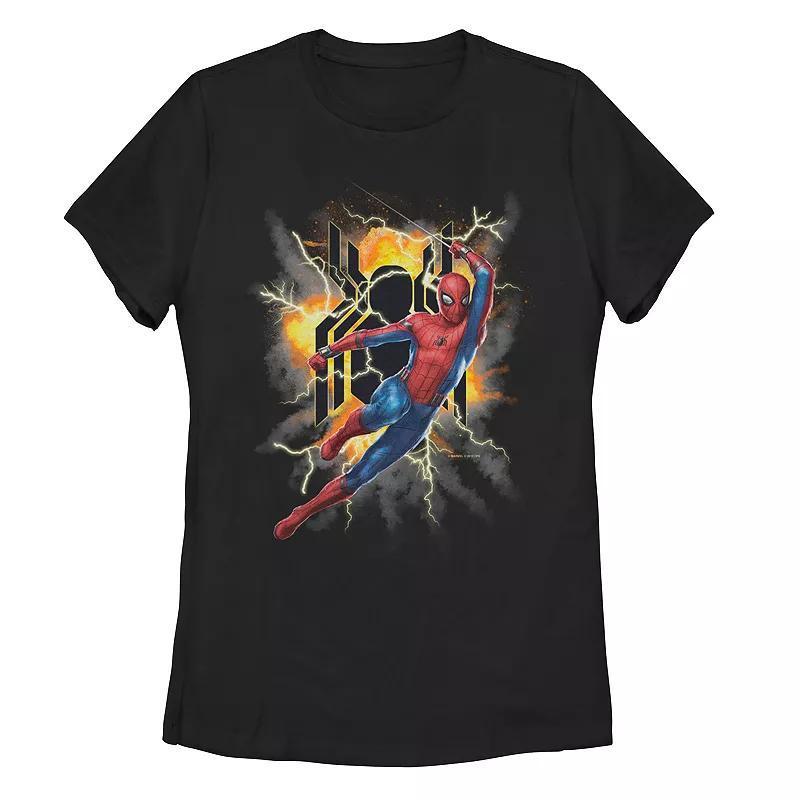 Men's Marvel Spider-Man Short Sleeve Graphic Tee, Size: XXL, Black Product Image