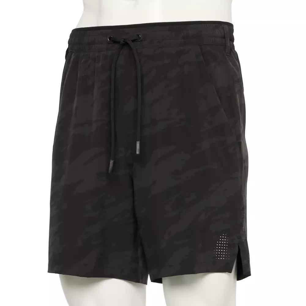 Men's Tek Gear® Adaptive Train Shorts, Size: XL, Black Camo Product Image