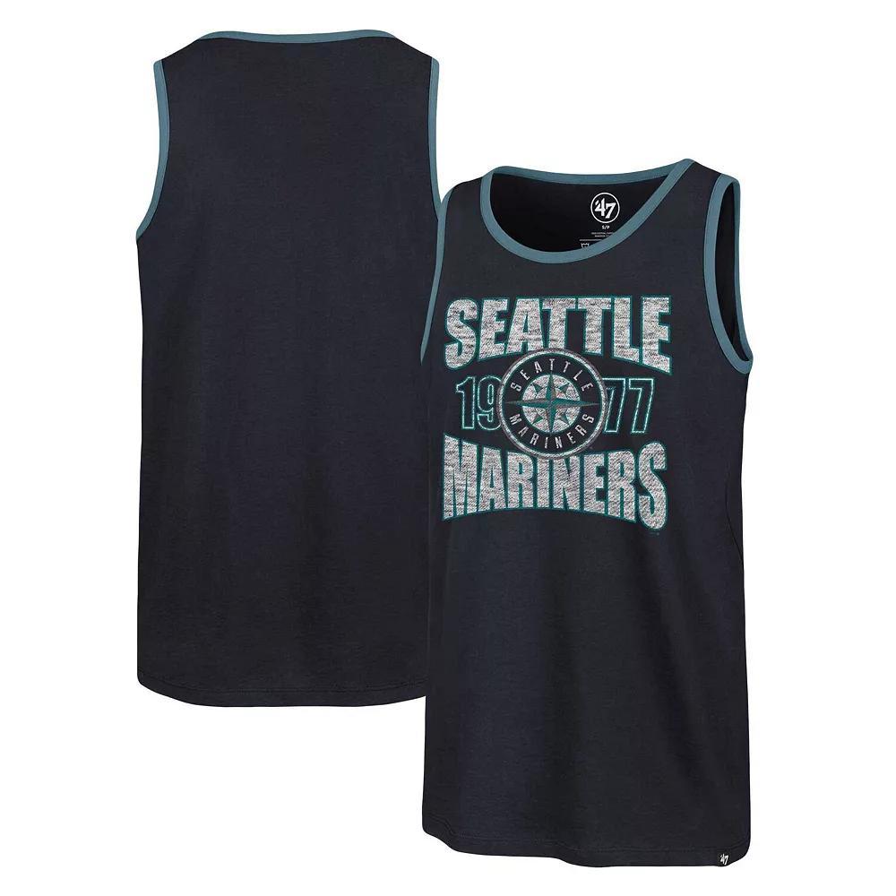 Men's '47 Navy Seattle Mariners Upload Franklin Tank Top,  Product Image