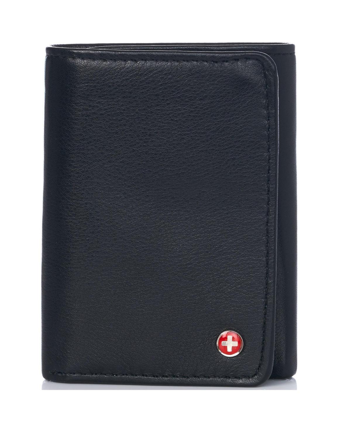 Alpine Swiss Rfid Mens Wallet Deluxe Capacity Trifold With Divided Bill Section Product Image