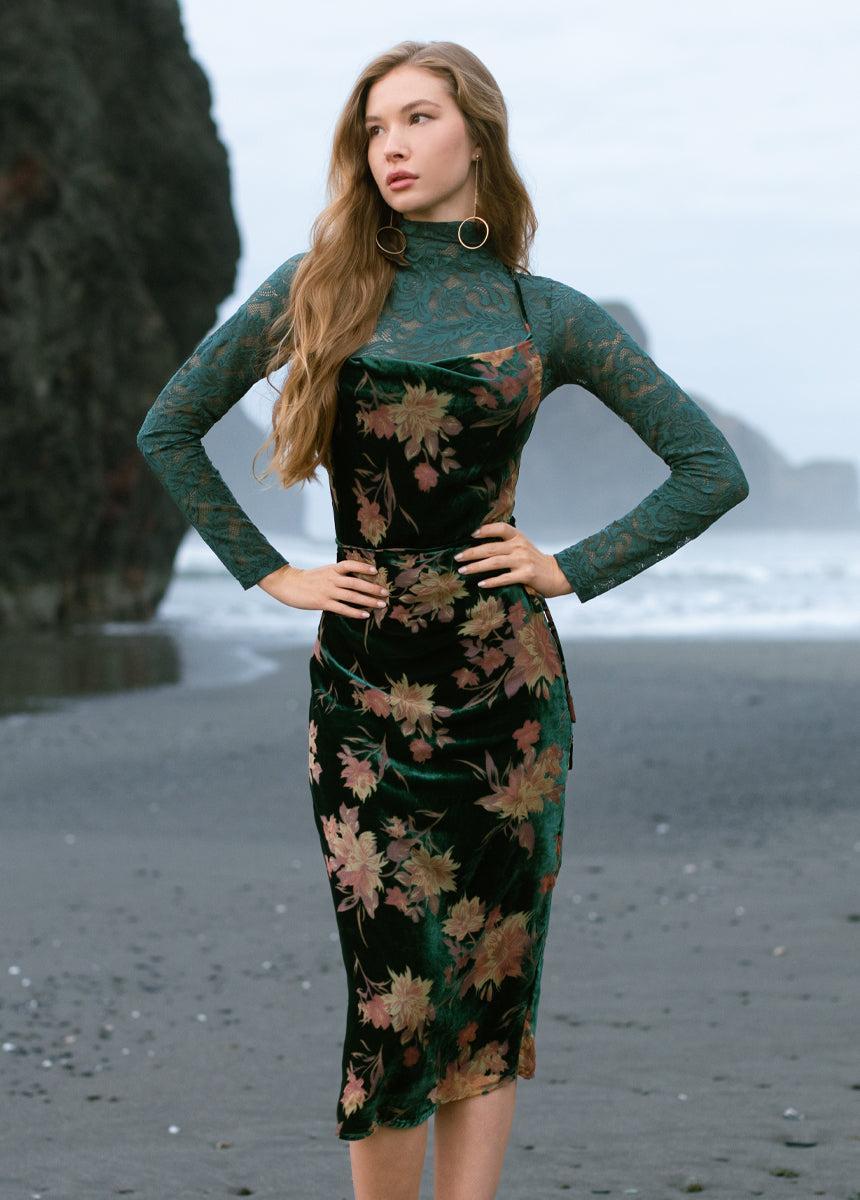 Amanda Dress in Peacock Product Image