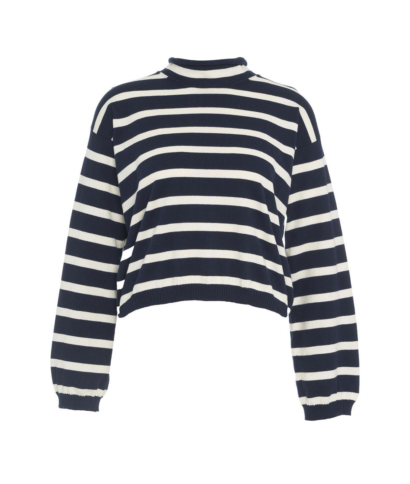 Striped knit pullover Product Image