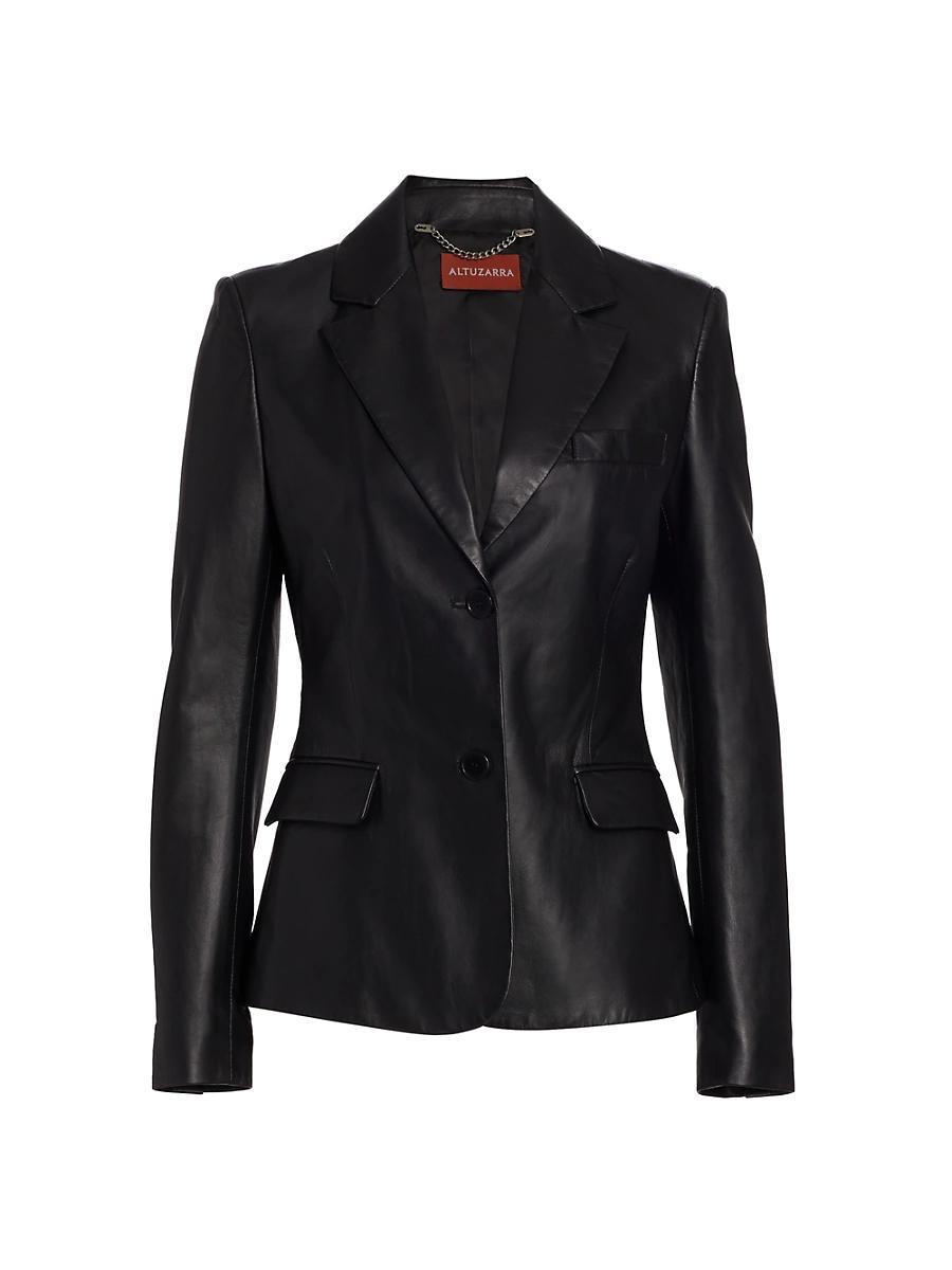 Fenice Tailored Leather Jacket Product Image