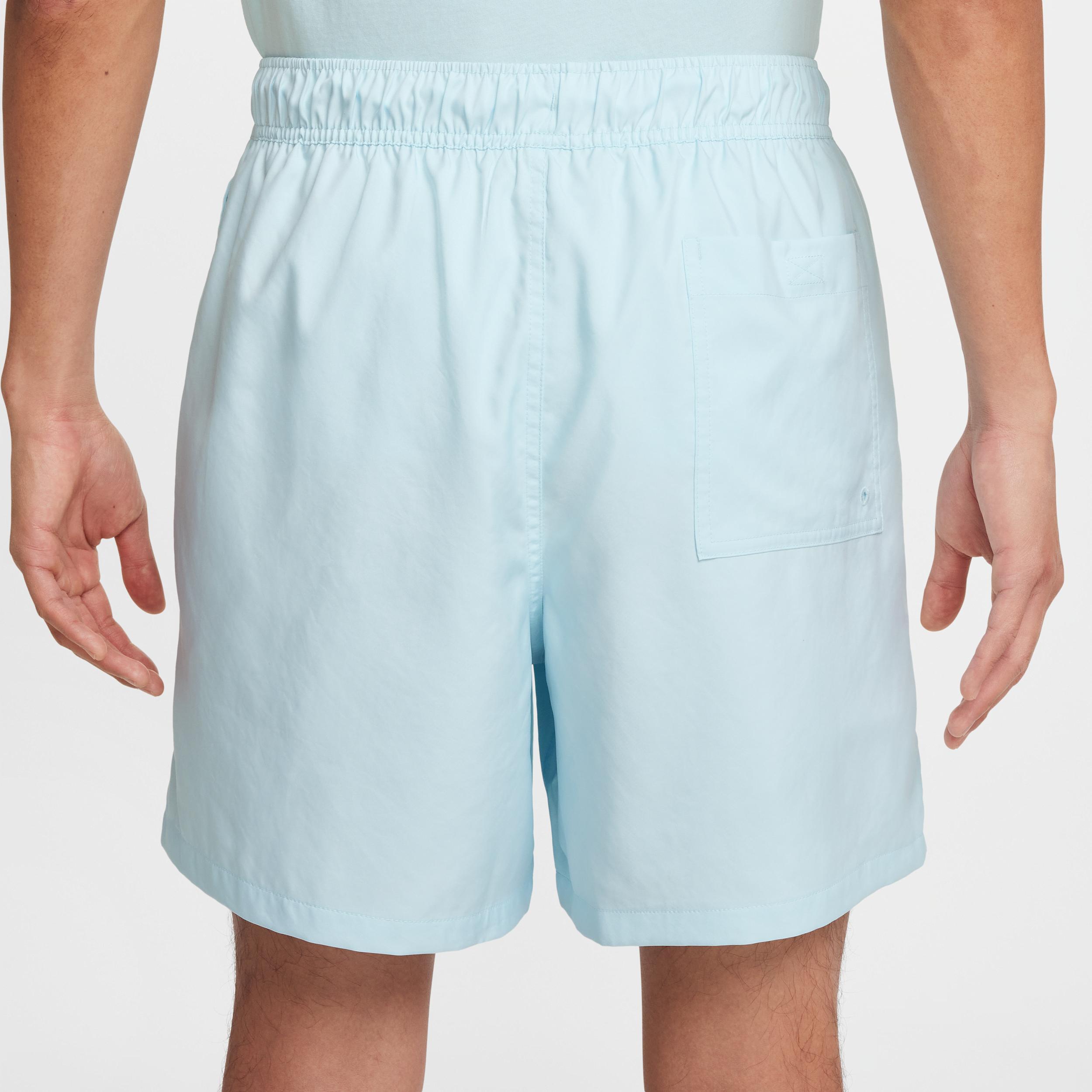 Nike Mens Nike Club Flow Shorts - Mens Blue/White Product Image