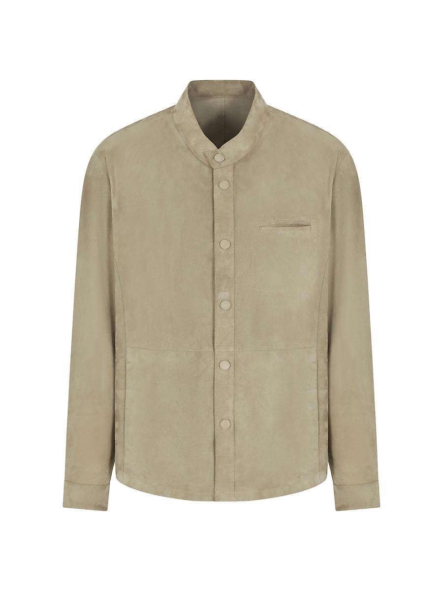 Mens Suede Overshirt Product Image