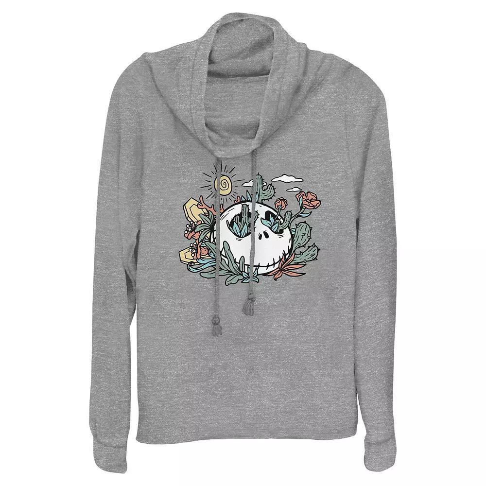 Disney's Nightmare Before Christmas Jack Skellington Desert Scene Women's Cowlneck Graphic Lightweight Long Sleeve,  Product Image
