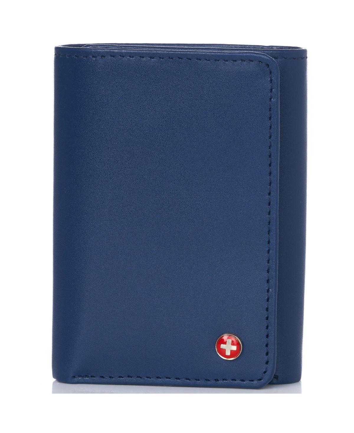 Alpine Swiss Rfid Mens Wallet Deluxe Capacity Trifold With Divided Bill Section Product Image