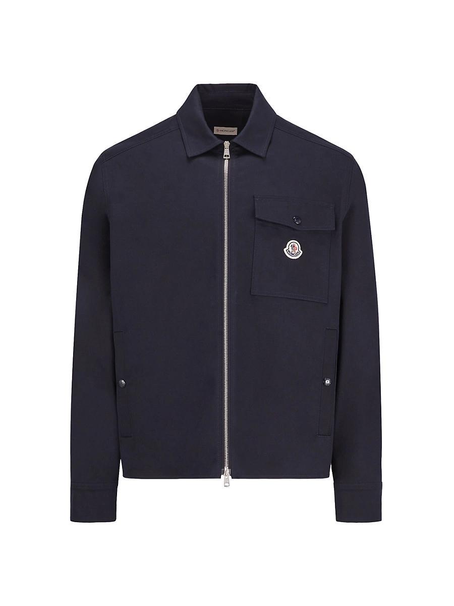 Mens Full-Zip Twill Overshirt Product Image
