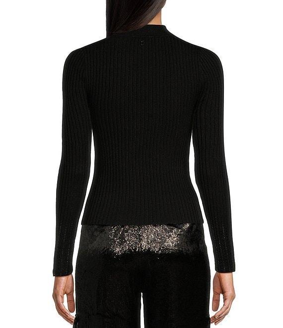 Guess Alice Rhinestone-Embellished High Neck Sweater Product Image