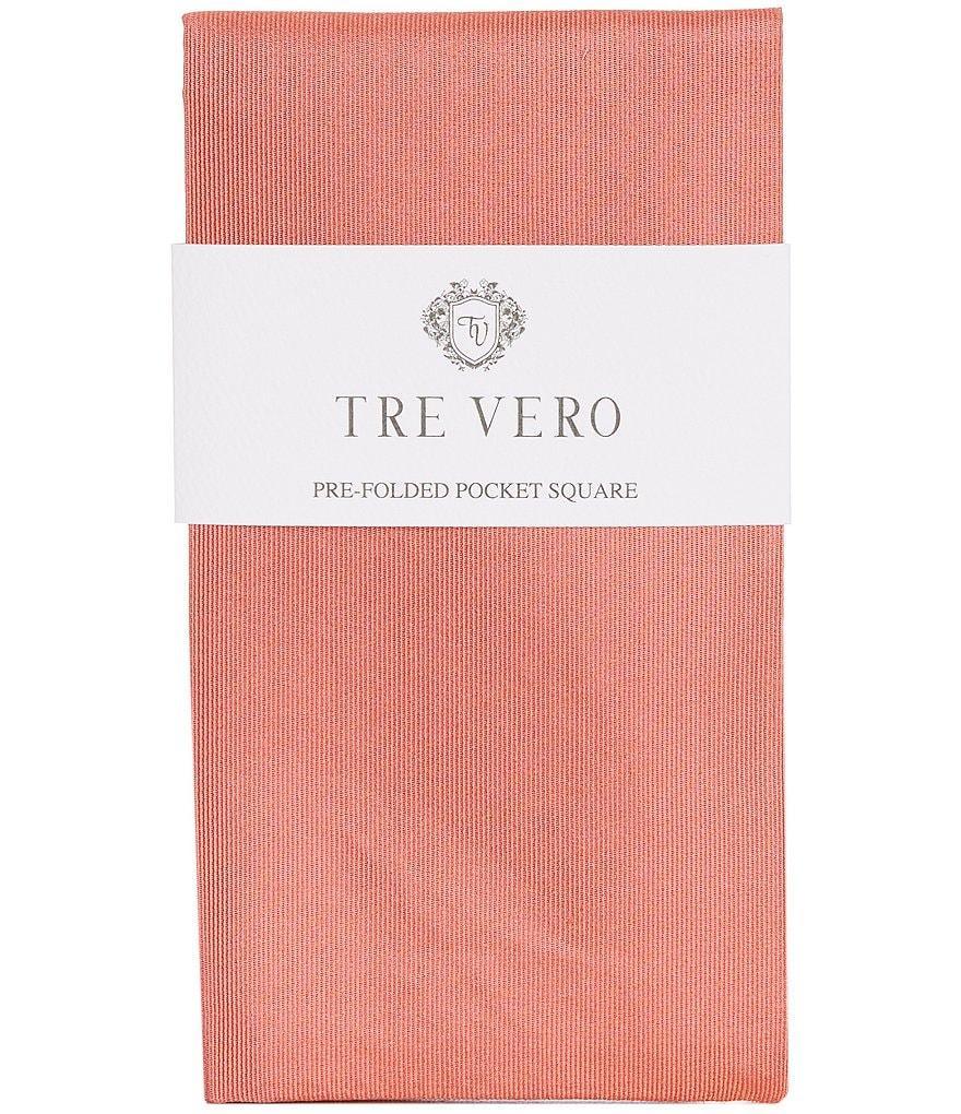 Tre Vero Solid Silk Pre-Folded Pocket Square Product Image