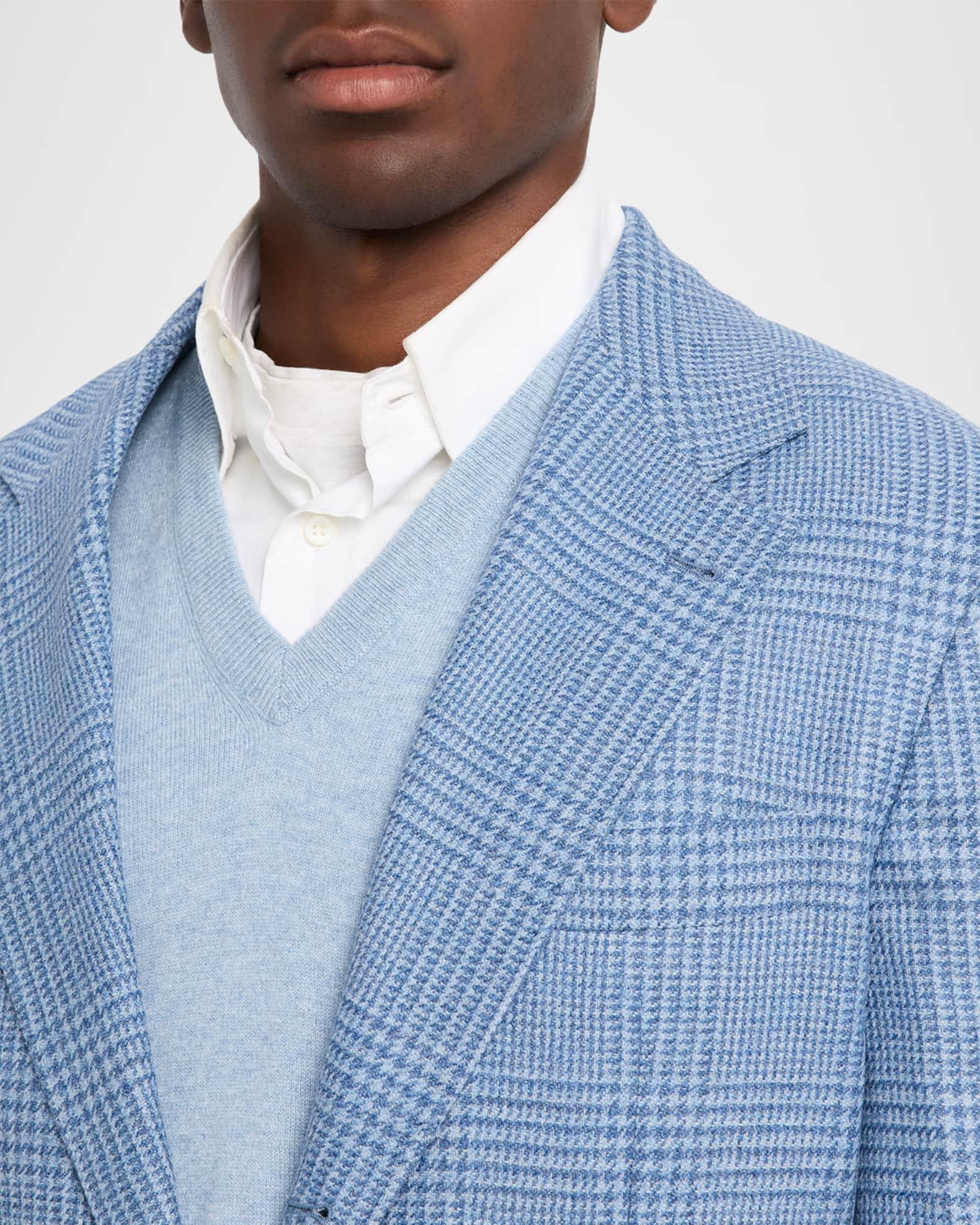 Men's Tonal Plaid Single-Breasted Sport Coat Product Image