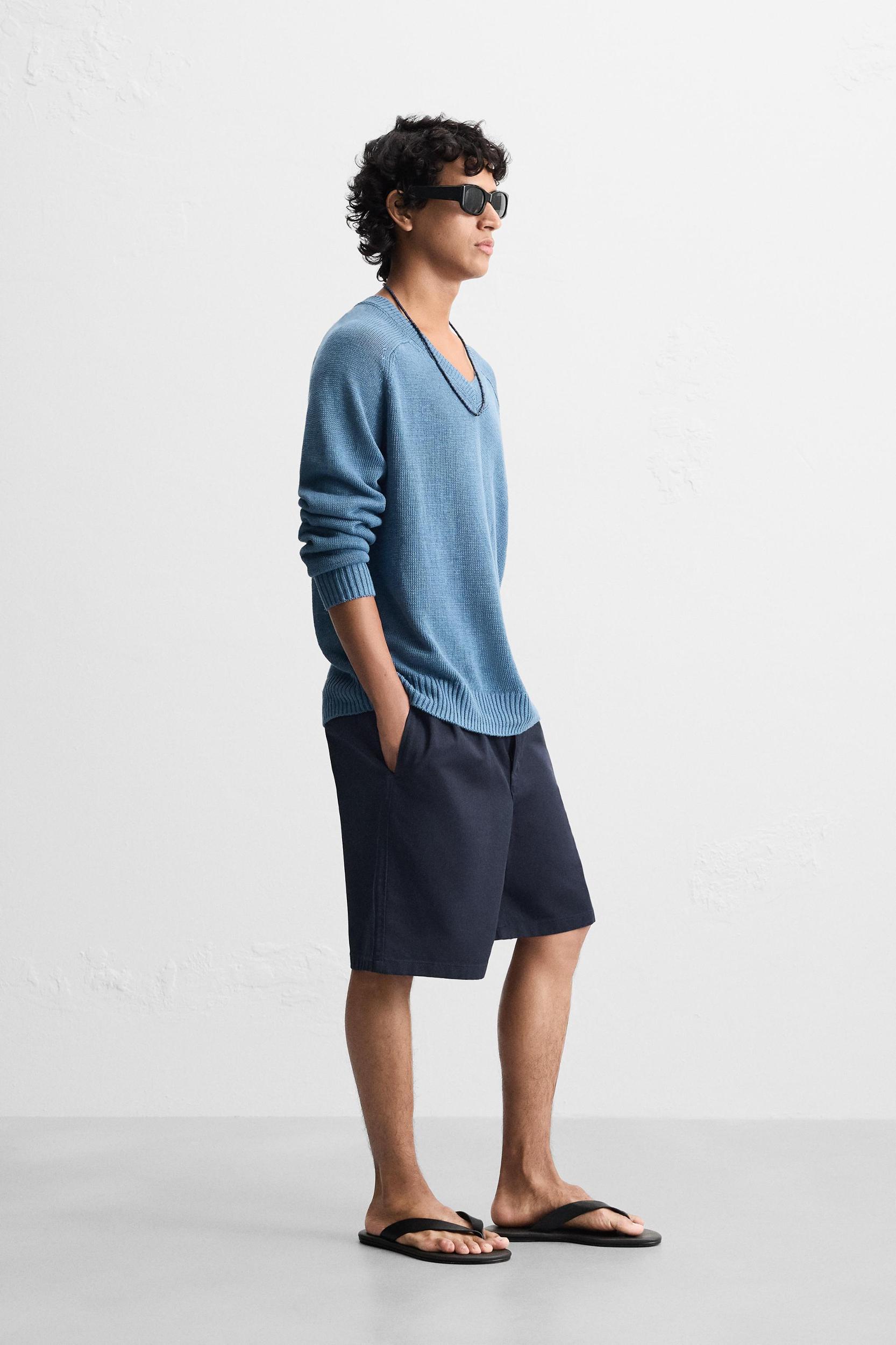 100% LINEN SWEATER Product Image