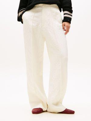 Crinkle-Finish Tailored Drapey Pant Product Image