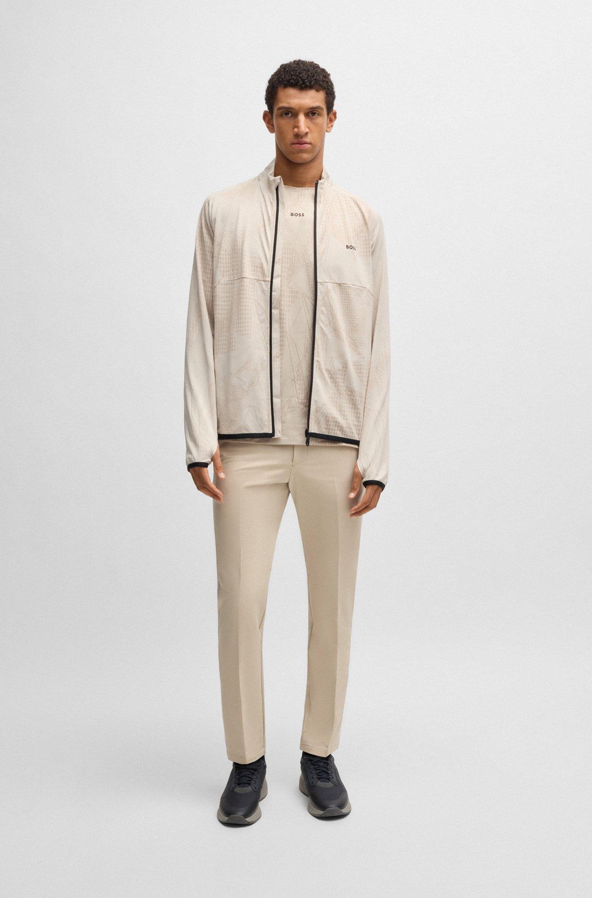 Slim-fit pants in water-repellent stretch fabric Product Image