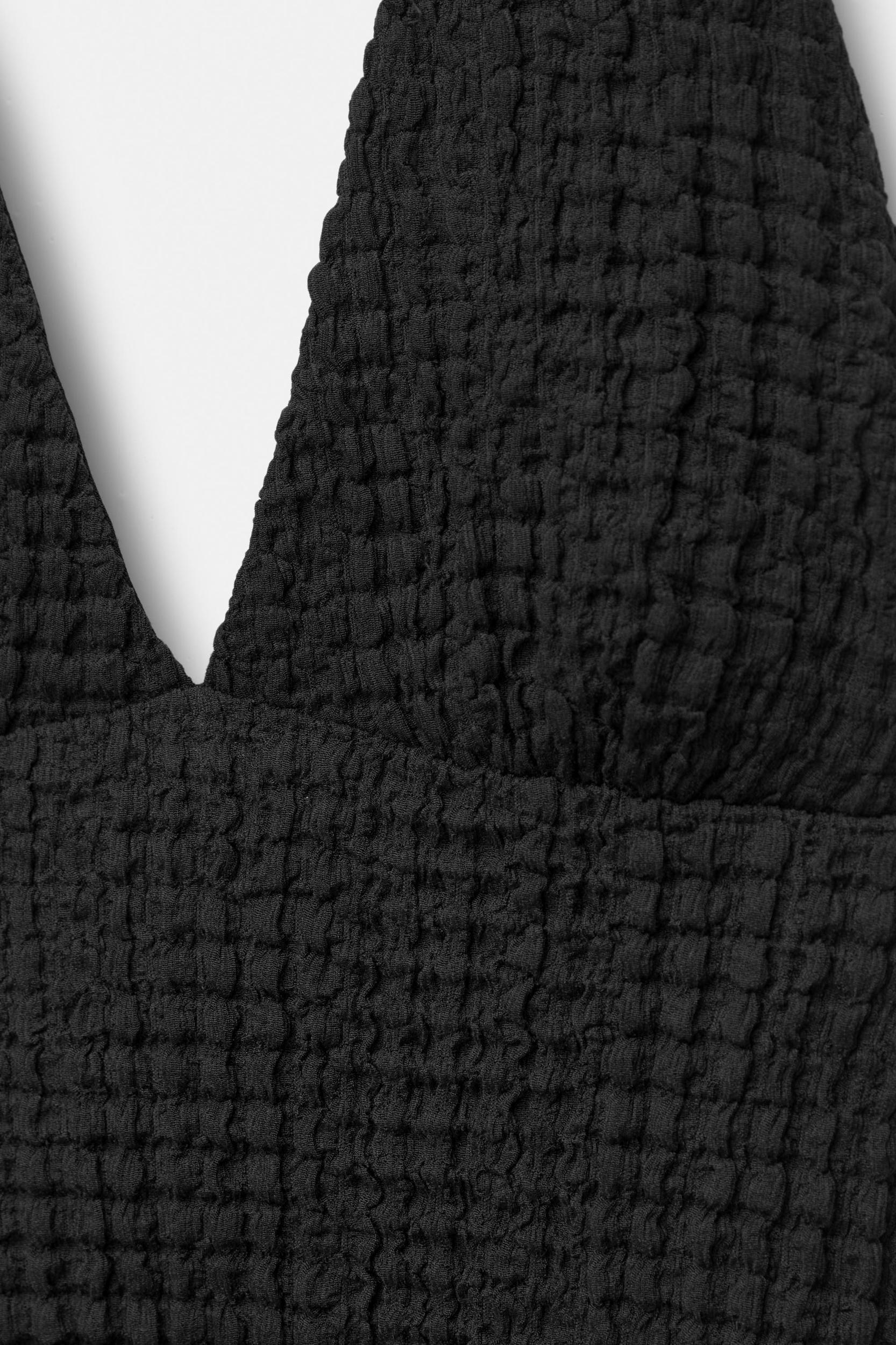 Creased-effect halter top Product Image