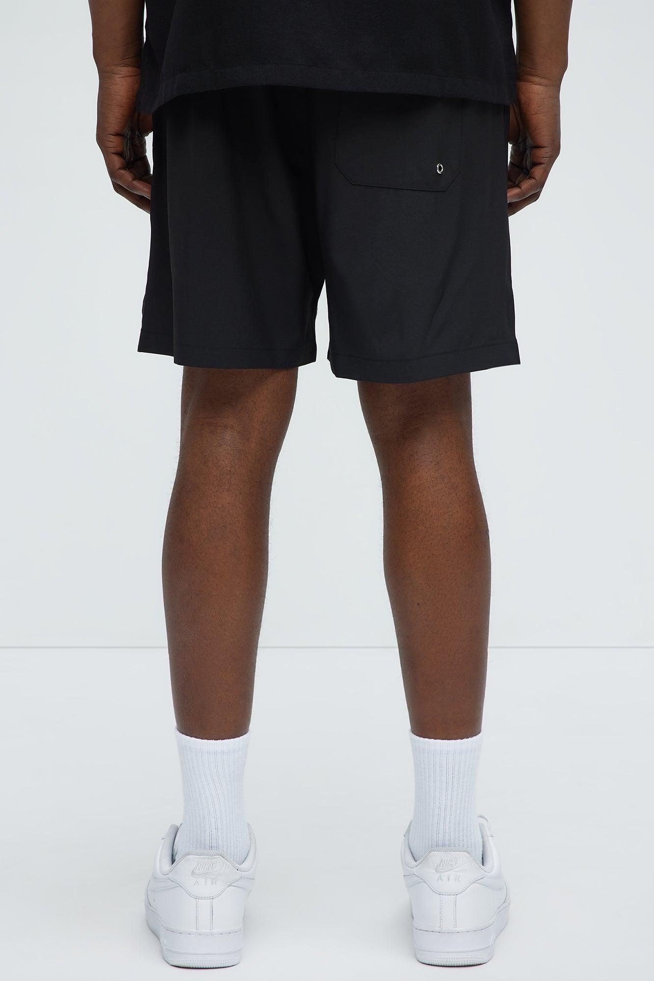 Embroidered Floral Swim Classic Trunk - Black/combo Male Product Image