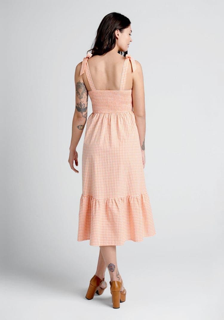 Peachy Keen, Jelly Bean Midi Dress Product Image