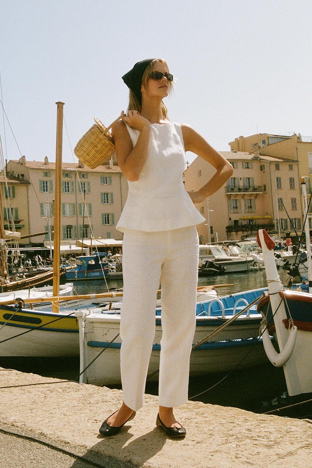 Claudine Pant White Product Image