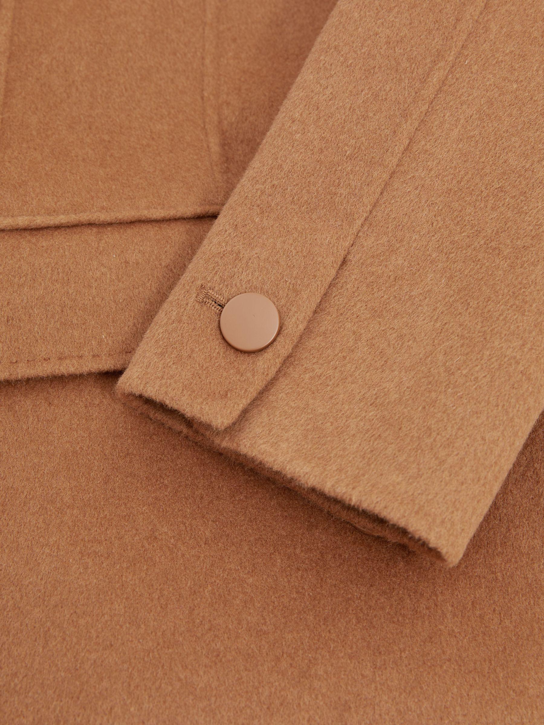 Petite Jersey Twist-Detail Midi Dress in Grey Product Image